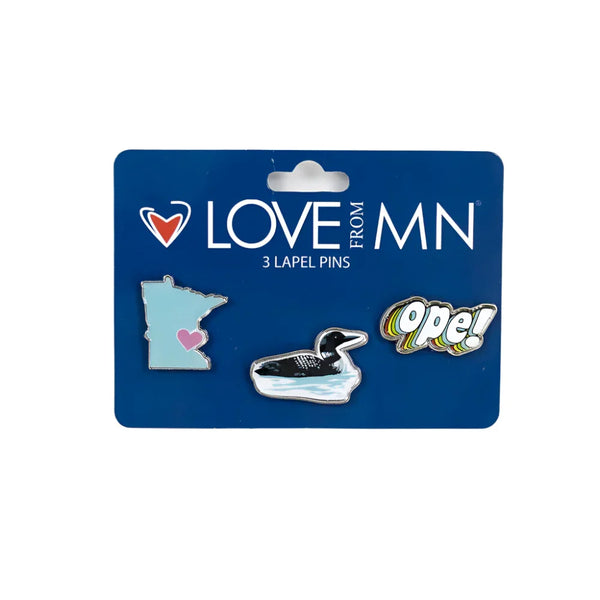 PIN FOR LOVE A-M & N-Z セット Minnesota Icon Pin Set