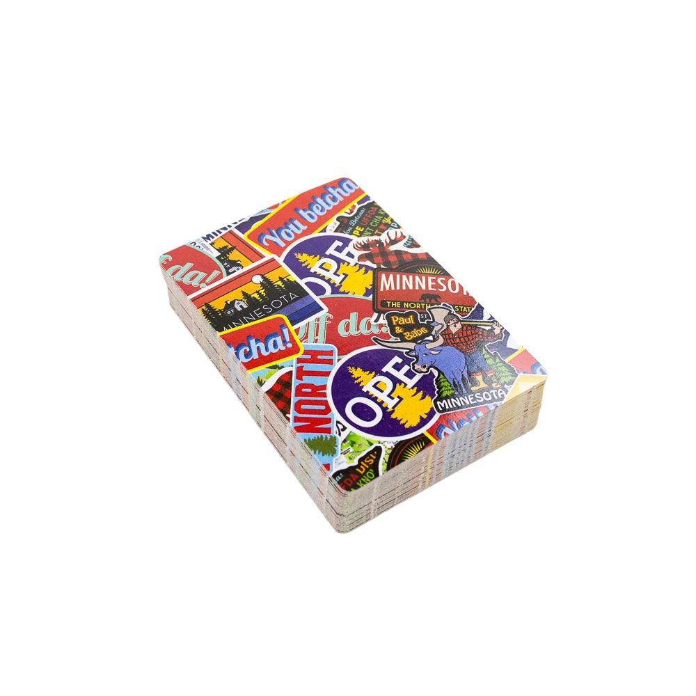 Minnesota Sticker Collage Playing Cards