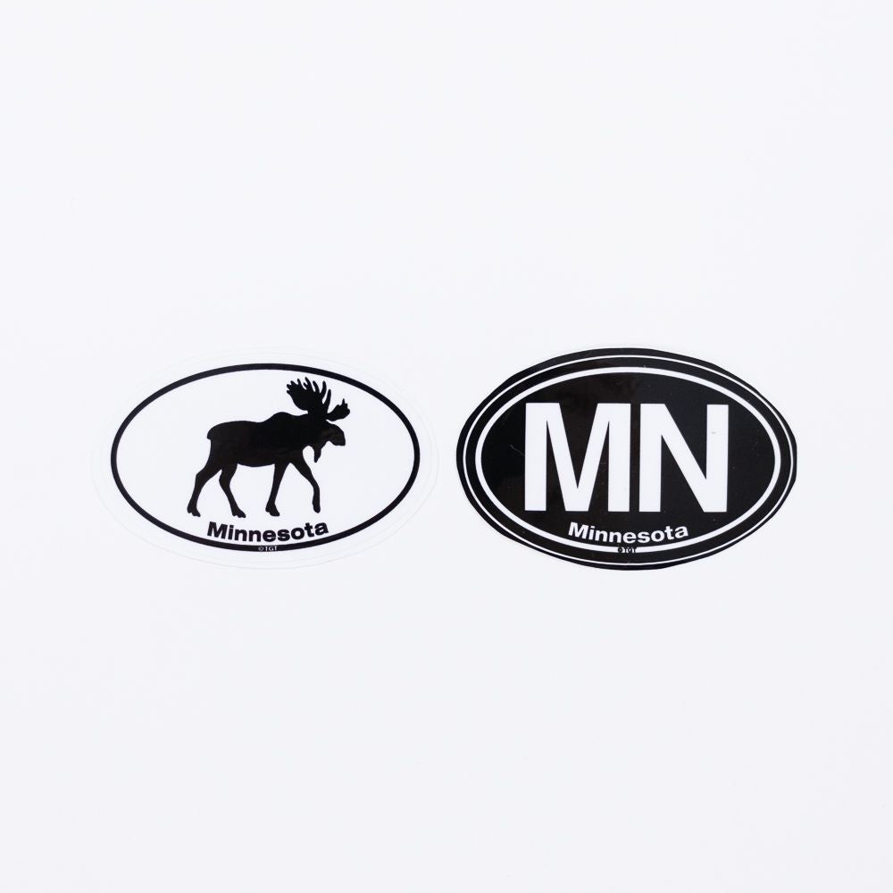 Minnesota Moose Twin Oval Stickers - Love From USA