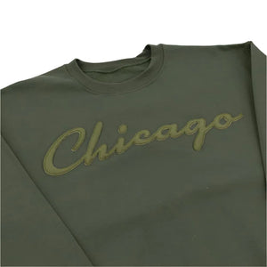 Chicago Laminated Script Sweatshirt