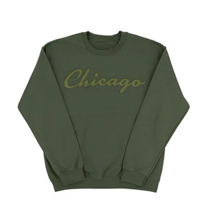Chicago Laminated Script Sweatshirt