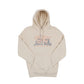 Beige hoodie with 'Windy City Chicago' text on a white background
