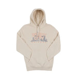 Beige hoodie with 'Windy City Chicago' text on a white background