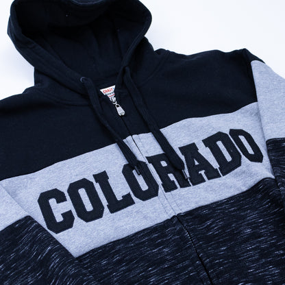 Two Tone Colorado Full Zipper Sweatshirt