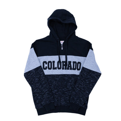 Two Tone Colorado Full Zipper Sweatshirt