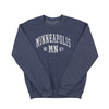 Minneapolis Crewneck Sweatshirt - HTHR SPORT NVY