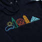 Neon Chicago Icons Hoodie - Love From USA