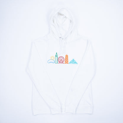 Neon Chicago Icons Hoodie