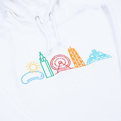 Neon Chicago Icons Hoodie