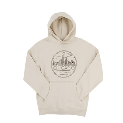 Chicago Circle Skyline Hoodie - Love From USA