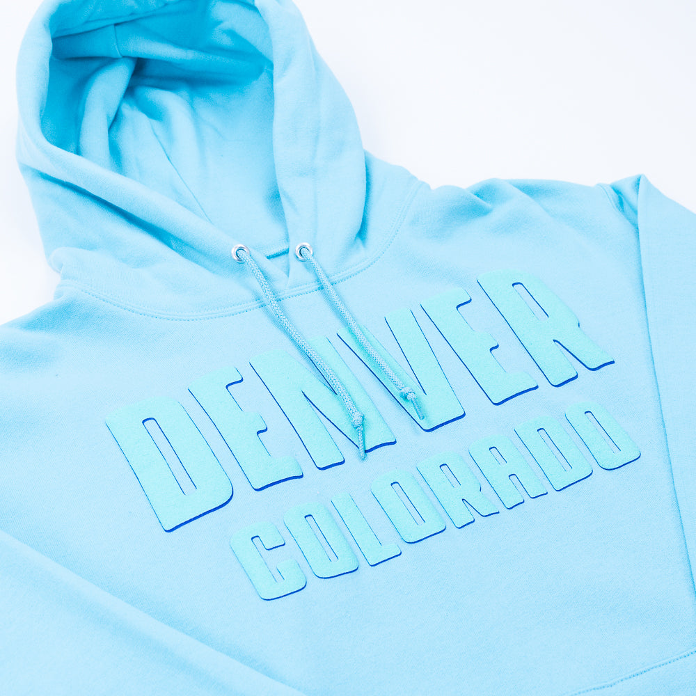 Embossed Denver Ice Hoodie