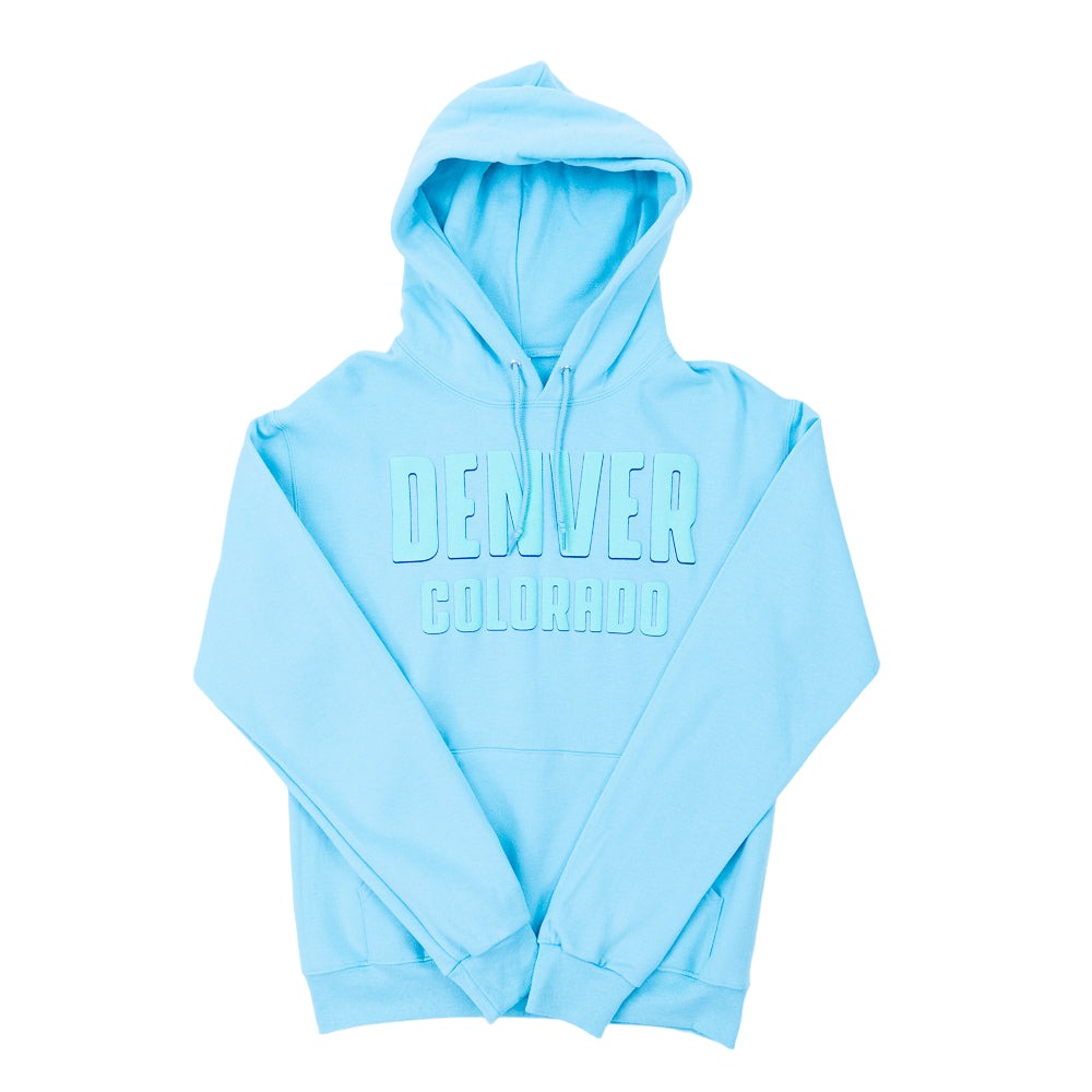 Embossed Denver Ice Hoodie