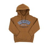 Golden Pecan hoodie with 'Rochester Minnesota' text on a white background