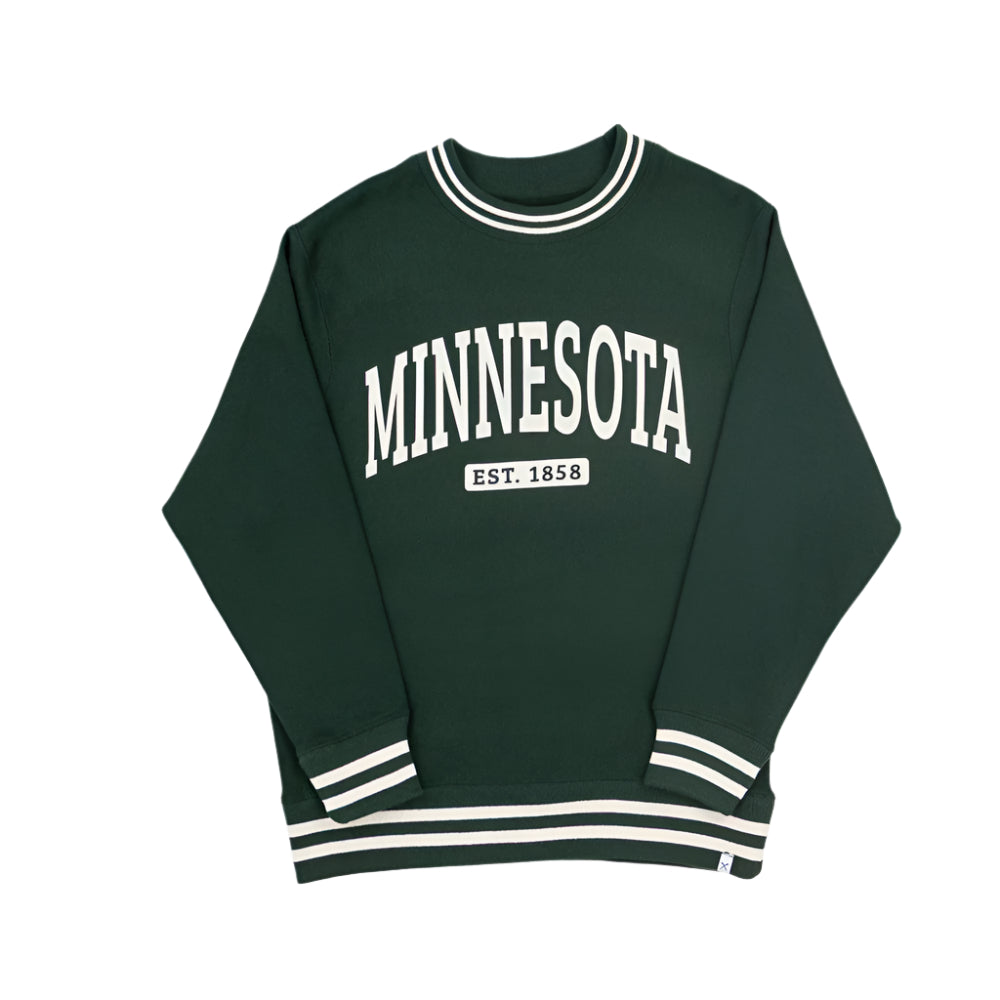 Minnesota Collegiate Striped Sweatshirt