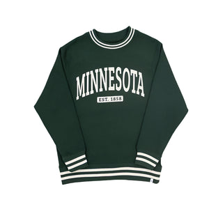 Minnesota Collegiate Striped Sweatshirt