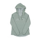 Sage green hoodie with 'MINNESOTA' text and a wildflower on a white background