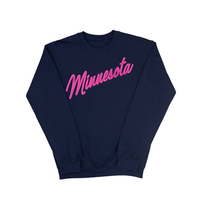 Minnesota Bright Script Font Sweatshirt