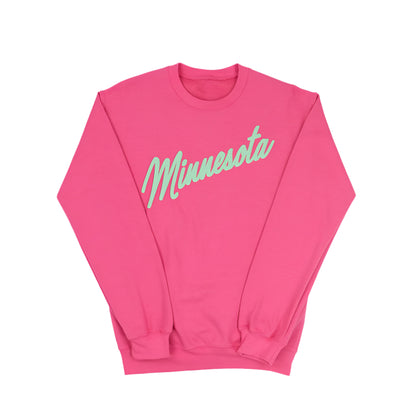 Minnesota Bright Script Font Sweatshirt