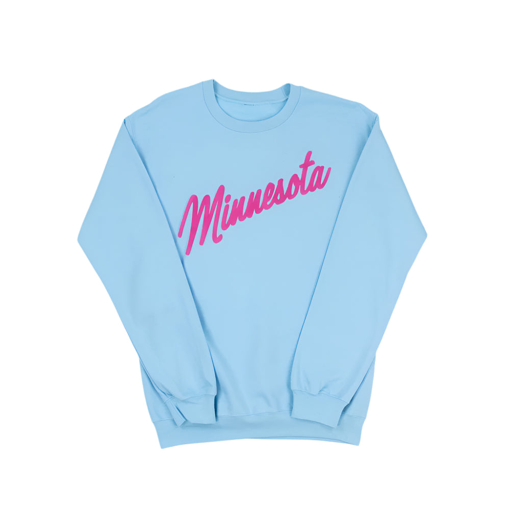 Minnesota Bright Script Font Sweatshirt
