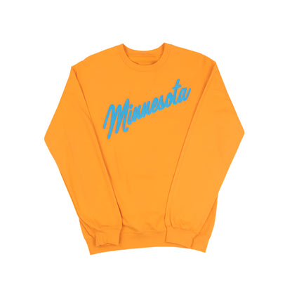 Minnesota Bright Script Font Sweatshirt