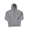 Minnesota USA Patch Hoodie Sweatshirt - H GREY