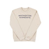 Rochester Minnesota Straight Icon Sweatshirt - SAND