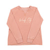 Windy City Scripted Women's Sweatshirt - DESERT PINK