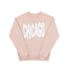Women's Chicago Puffed Bounce Sweatshirt - BLUSH PINK