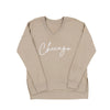 Chicago Quilted V-Neck - ALMOND