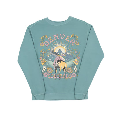 Denver Vintage Mountain Moose Crew