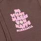 Brown hoodie with pink text Do What Makes You Happy and a floral design on a white background