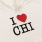 I Love Chicago Women's Hoodie Sweatshirt