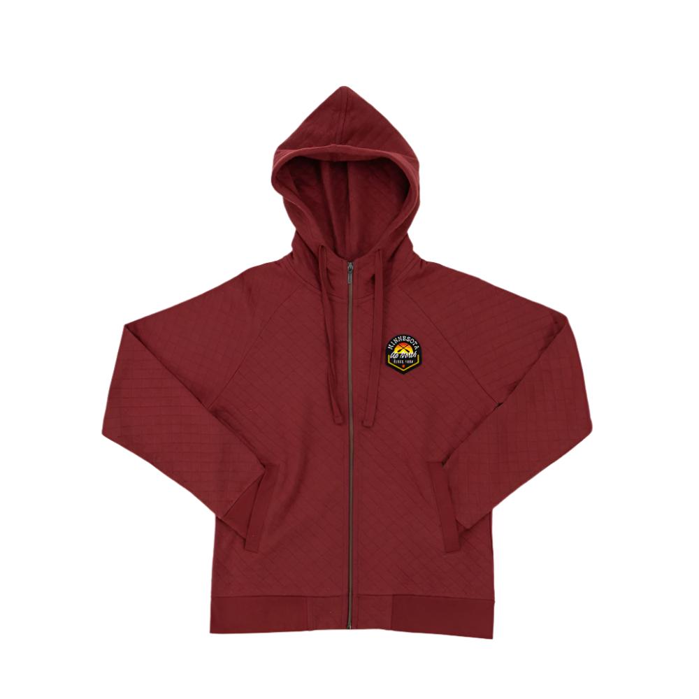 Minnesota Quilted Full Zipper Hoodie