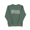 Minnesota Herringbone Crew - Green Basil