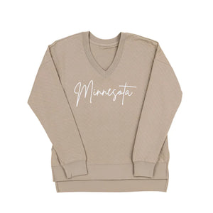 Minnesota Quilted V-Neck