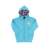 Toddler Denver Colorado Bright Animals Zip Up Hoodie - CARIBBEAN