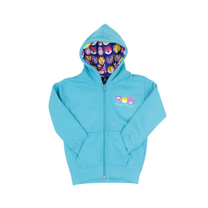 Toddler Denver Colorado Bright Animals Zip Up Hoodie