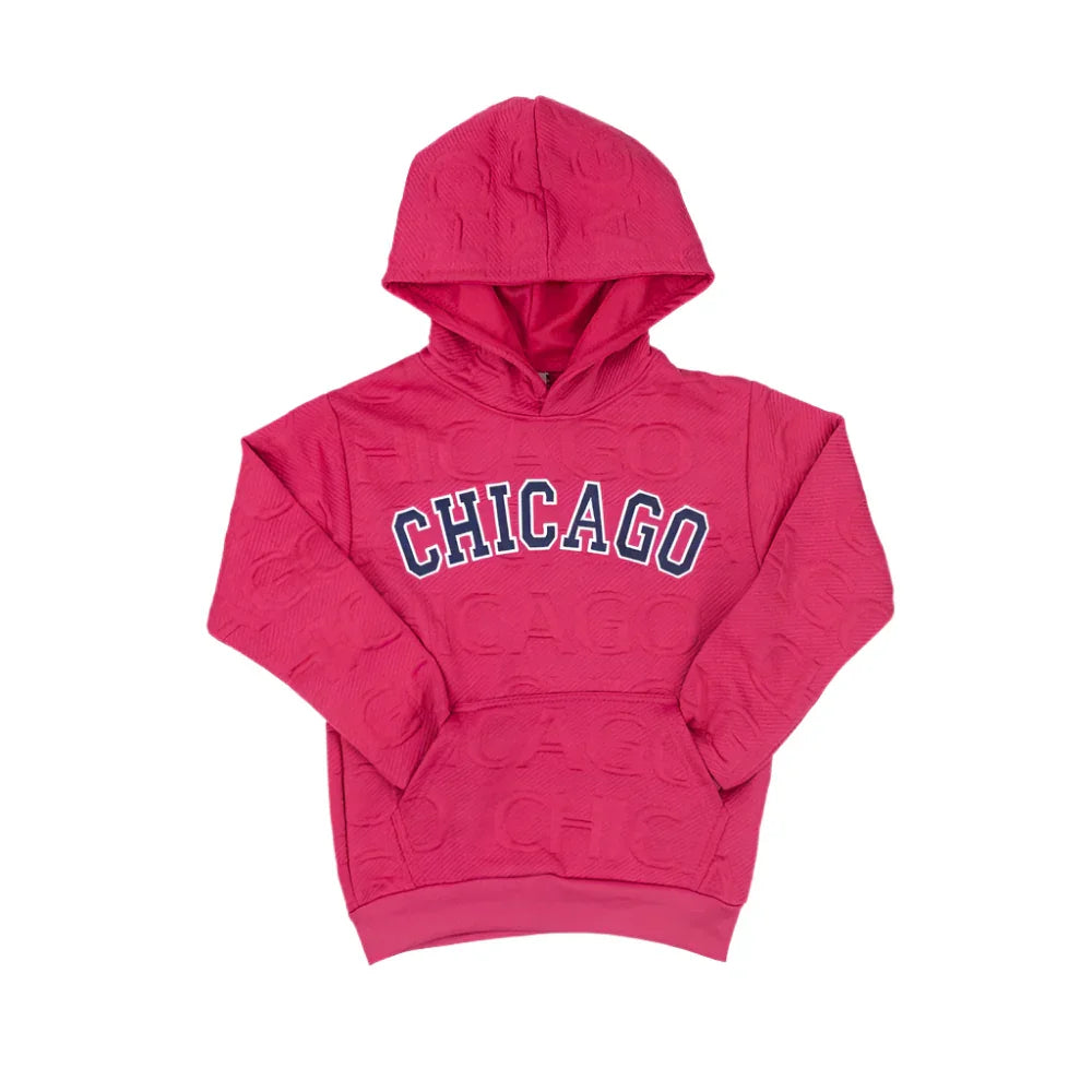 Youth Chicago Repeat Embossed Sweatshirt