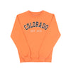 Youth Colorado Est 1876 Sweatshirt - HEATHER CORAL