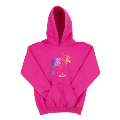 Minnesota Kids Floral Moose Hoodie