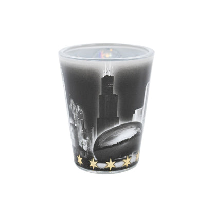 Black & White Chicago Shot Glass