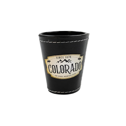 Leather Denver Shot Glass