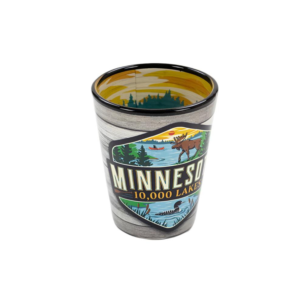 Minnesota State Badge Shot Glass