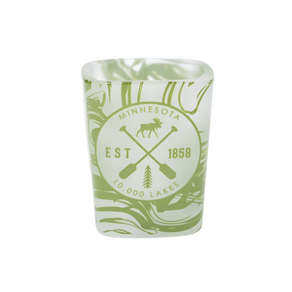 Minnesota Established Marble Green Shot Glass