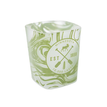 Minnesota Established Marble Green Shot Glass