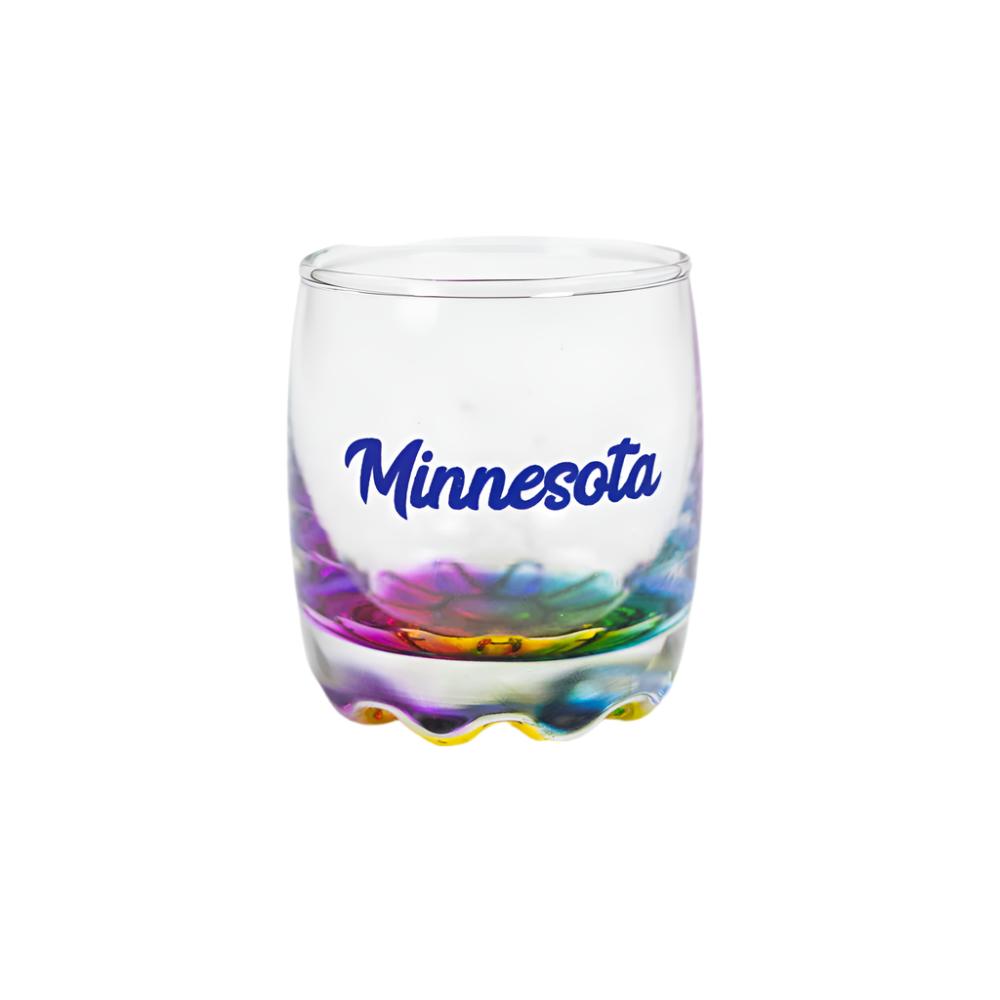 Minnesota Rainbow Bottom Shot Glass