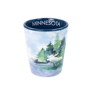 Watercolor Moose Shot Glass - Love From USA