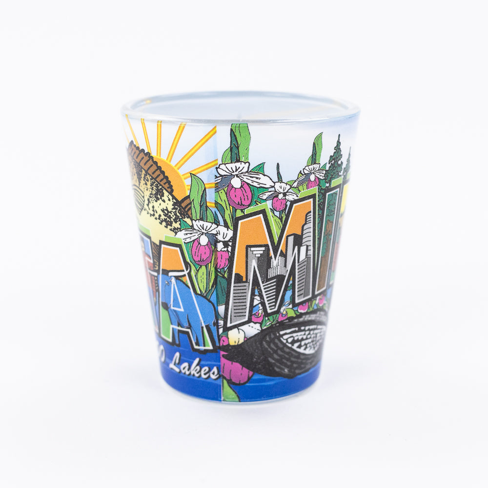 Minnesota Greetings Shot Glass