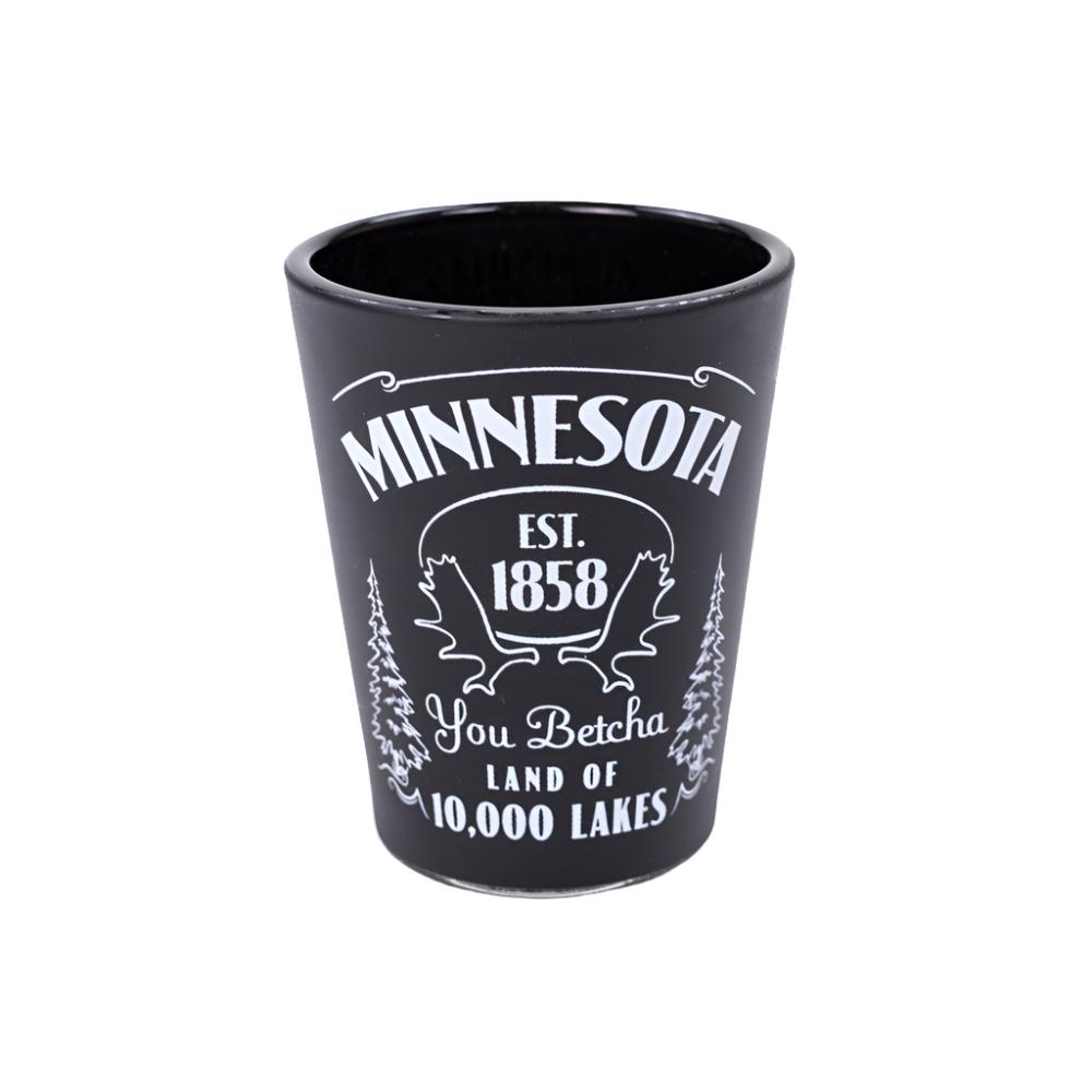 Minnesota Moose BLK/WHT Shotglass