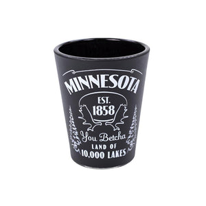 Minnesota Moose BLK/WHT Shotglass - Love From USA